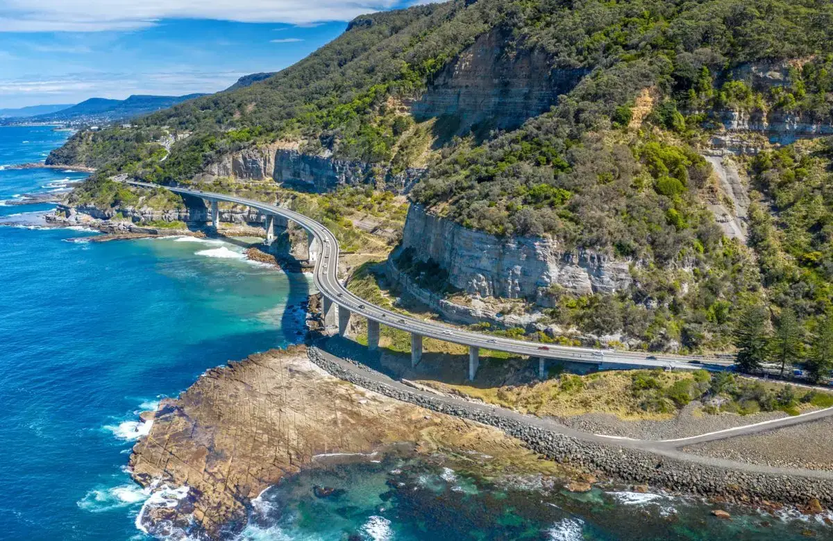 Sea Cliff Bridge on the Grand Pacific Drive north of Wollongong